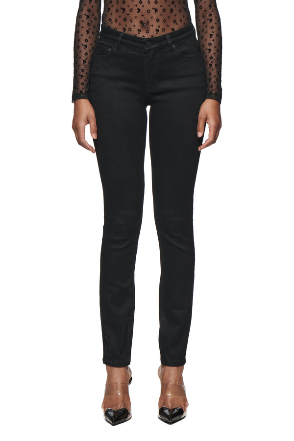 purple brand Skinny Mid Rise Black