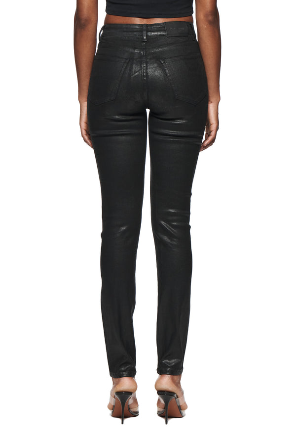 Purple Brand Skinny Mid Rise Coated Black