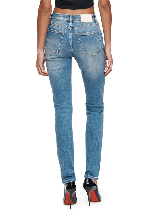 Purple Brand Skinny Worn Mid Indigo