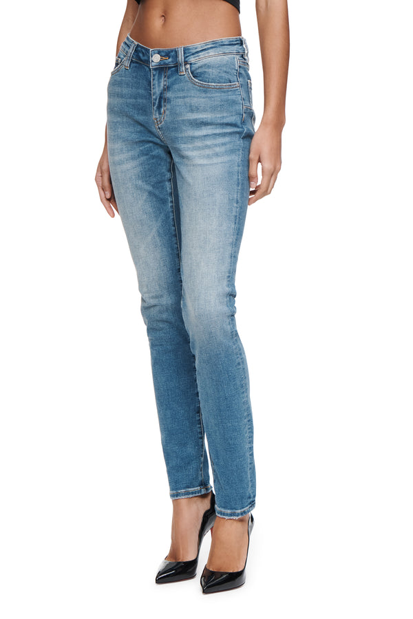 Purple Brand Skinny Worn Mid Indigo