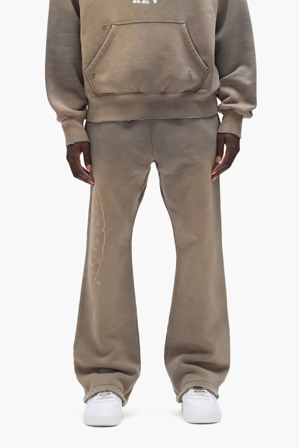 purple brand Slab Sweatpant Gray