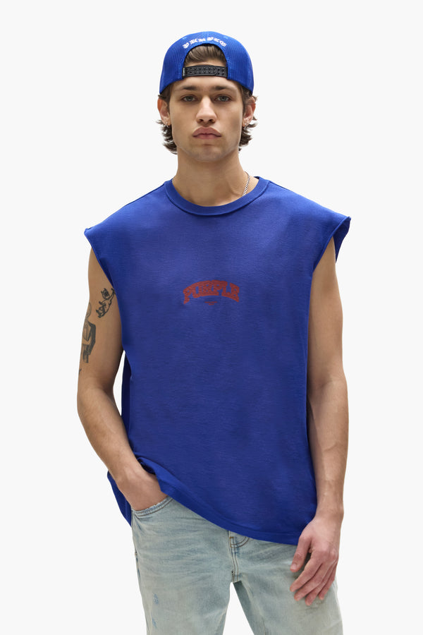 Purple Brand Slab Tank Top Blue