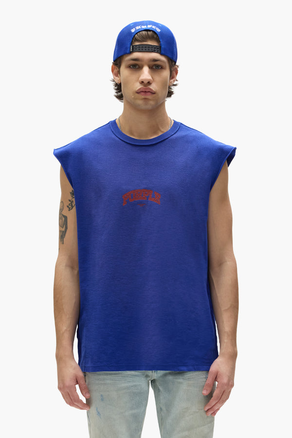 purple brand Slab Tank Top Blue
