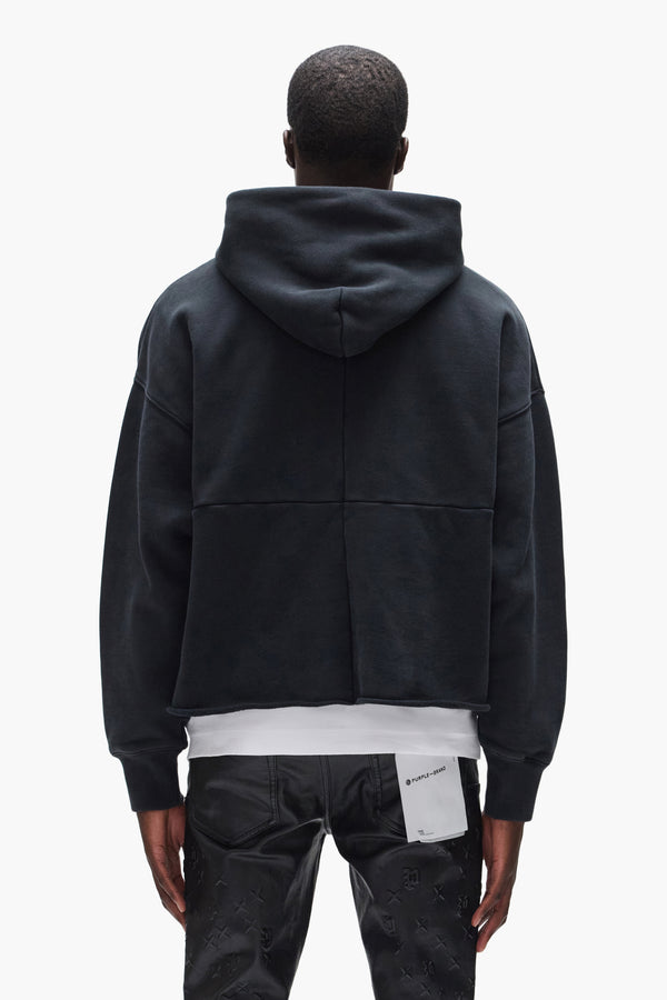 Purple Brand Slab Wordmark Hoodie Black