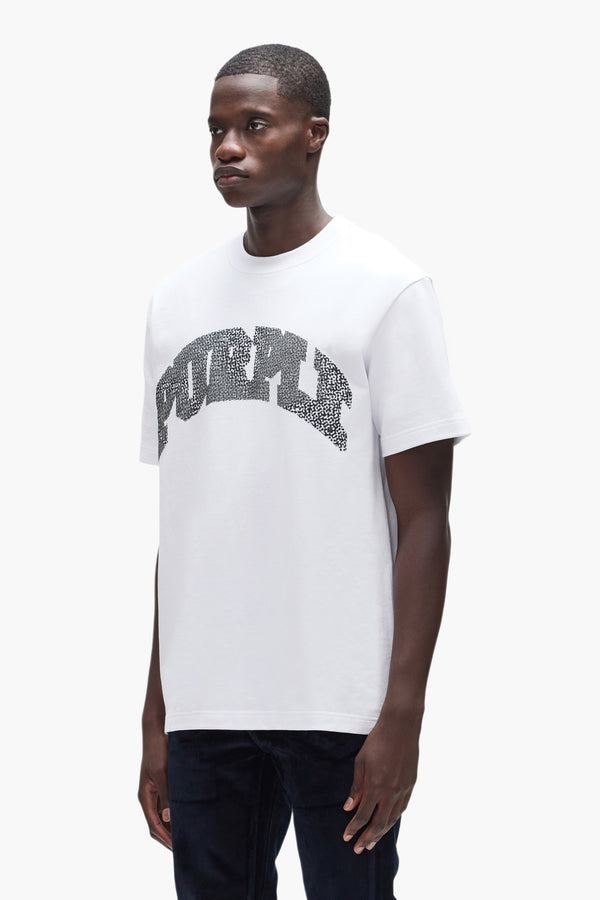 Purple Brand Slab Wordmark Tee Light Indigo