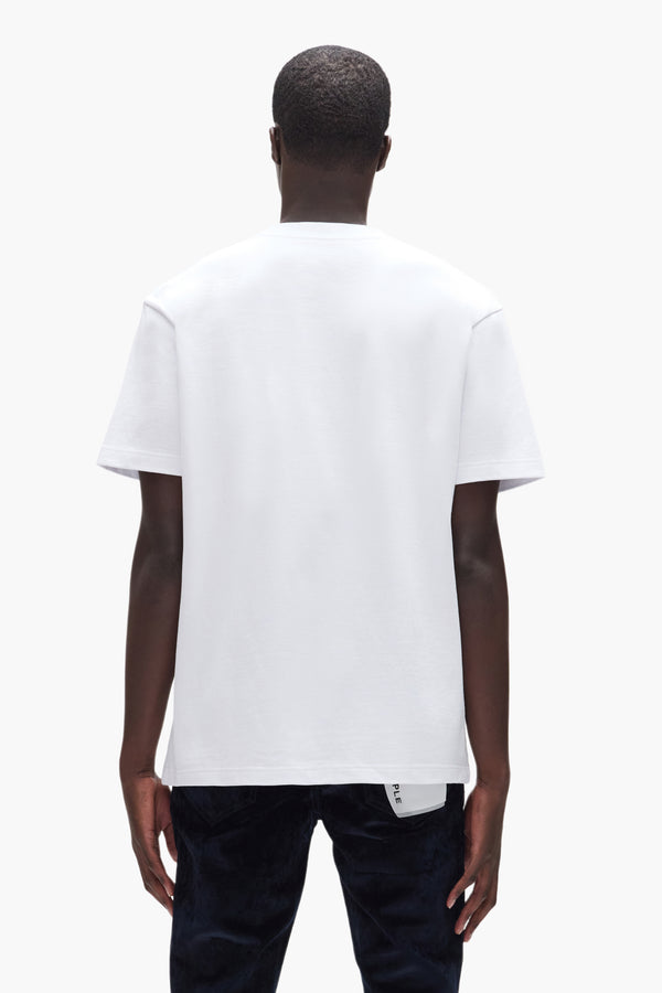 Purple Brand Slab Wordmark Tee Light Indigo