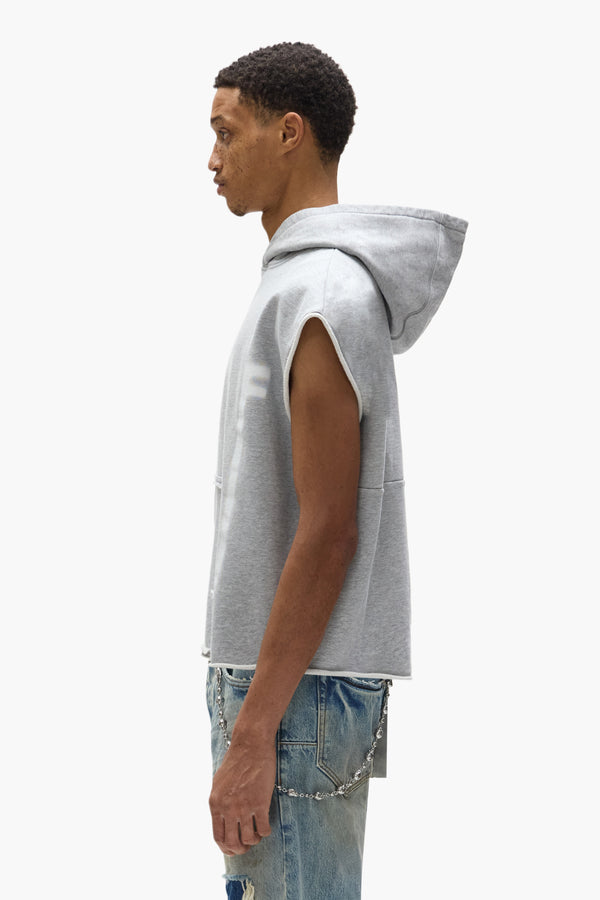 Purple Brand Sleeveless Hoodie Gray