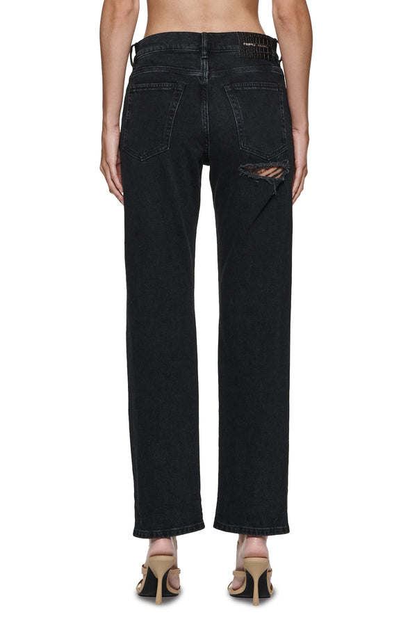 Purple Brand Slim Crop