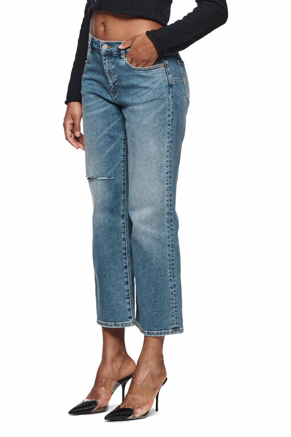 Purple Brand Slim Crop 80's Mid Indigo