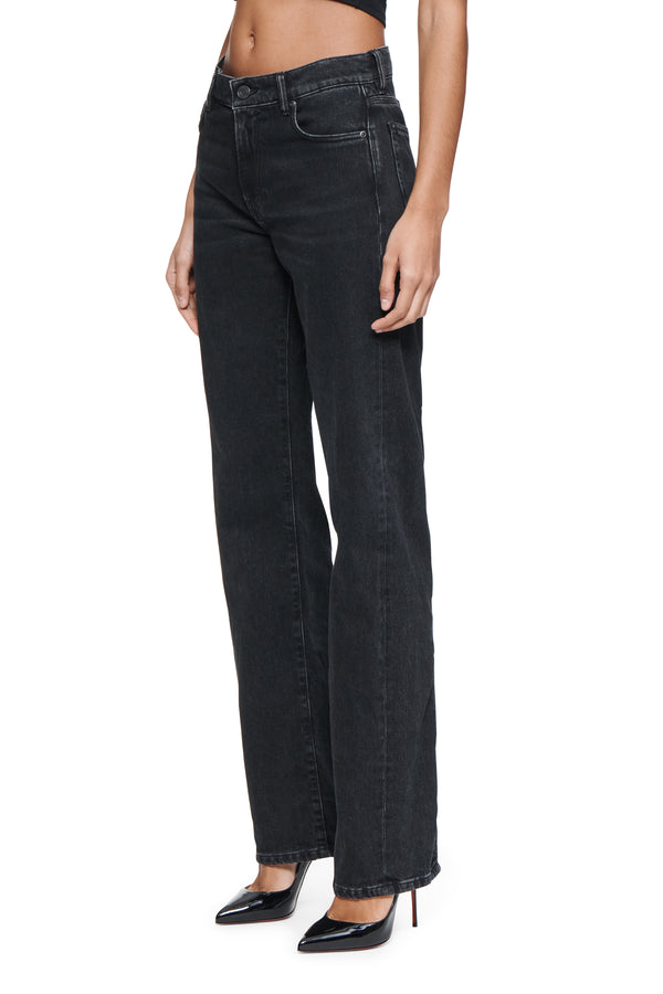 Purple Brand Slim Straight Back Cut Out Black