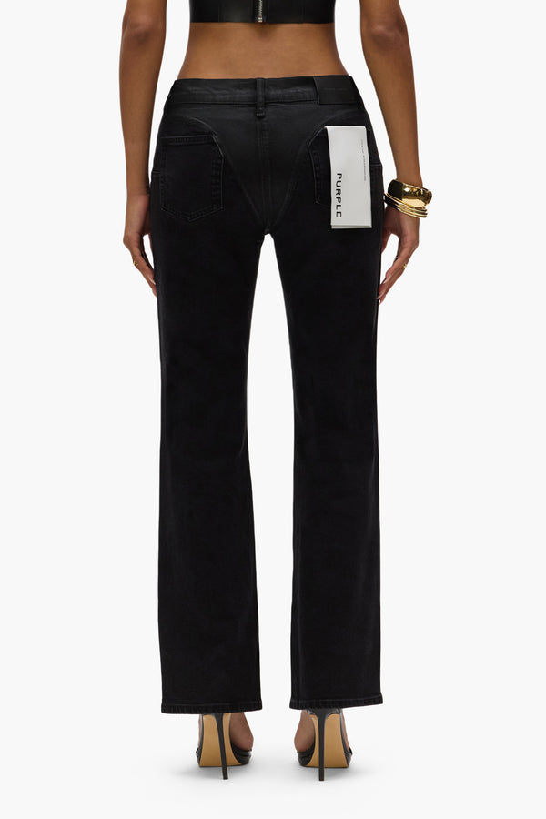 Purple Brand Slim Straight Bikini Coated Black