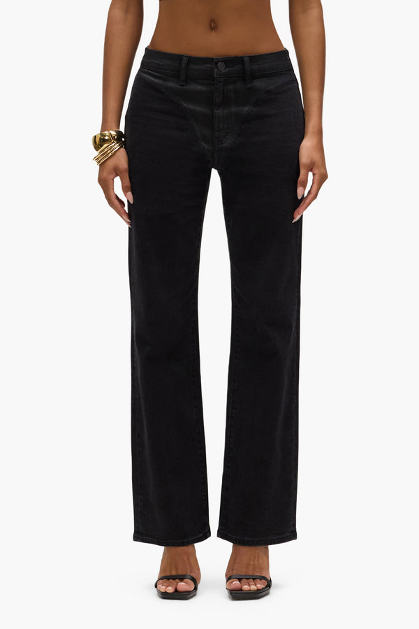 purple brand Slim Straight Bikini Coated Black