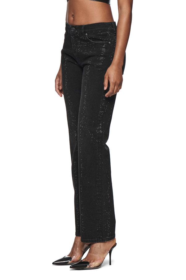 Purple Brand Slim Straight Crystal Black