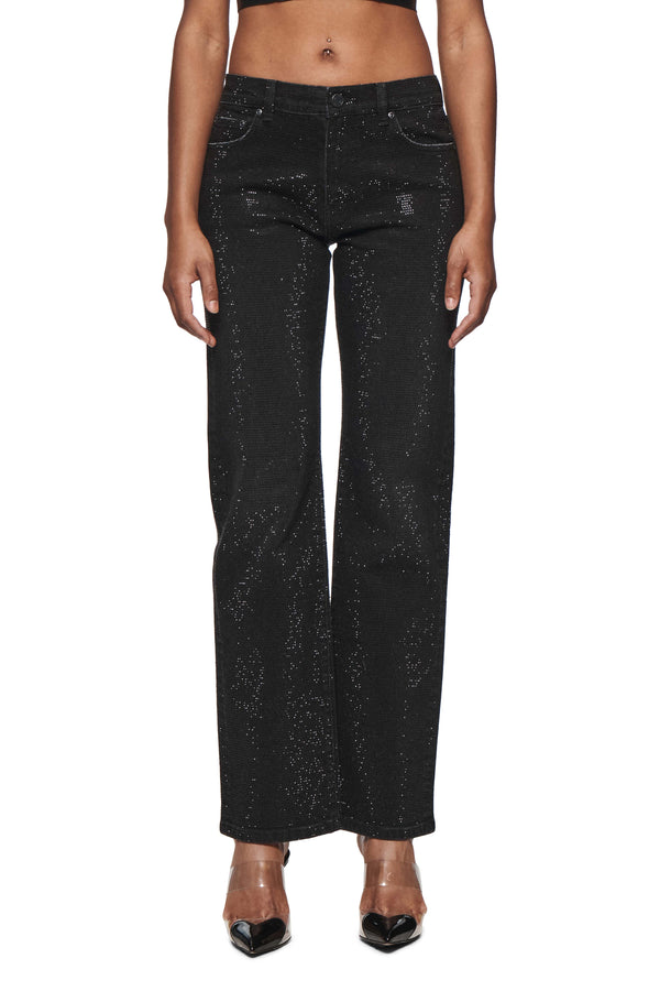 purple brand Slim Straight Crystal Black