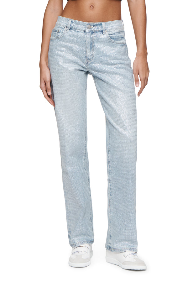 purple brand Slim Straight Crystal Light Indigo