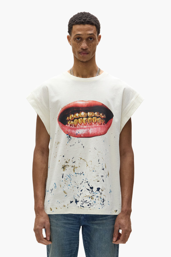 purple brand Smile Tank Top Light Indigo