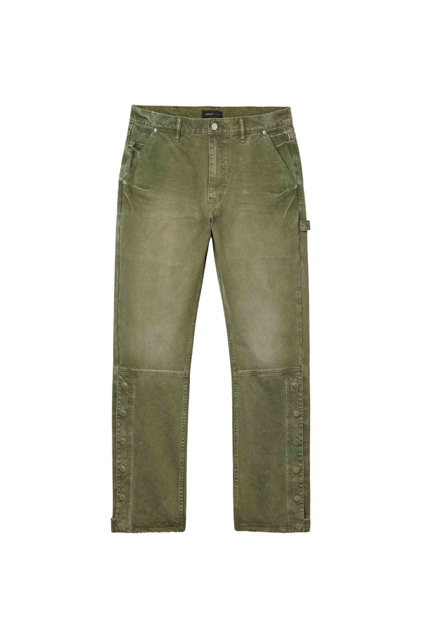 Purple Brand Snap Carpenter Pant Green