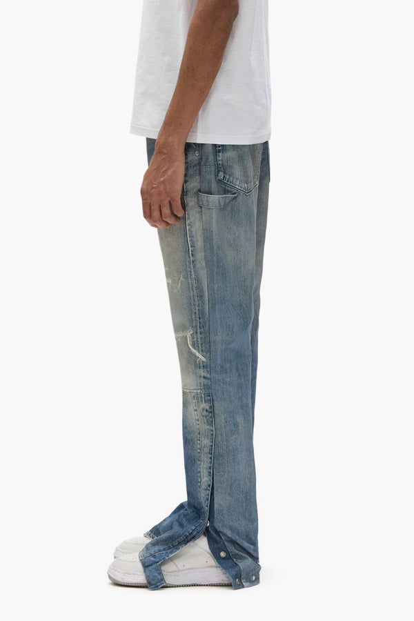 Purple Brand Snap Carpenter Pant Mid Indigo