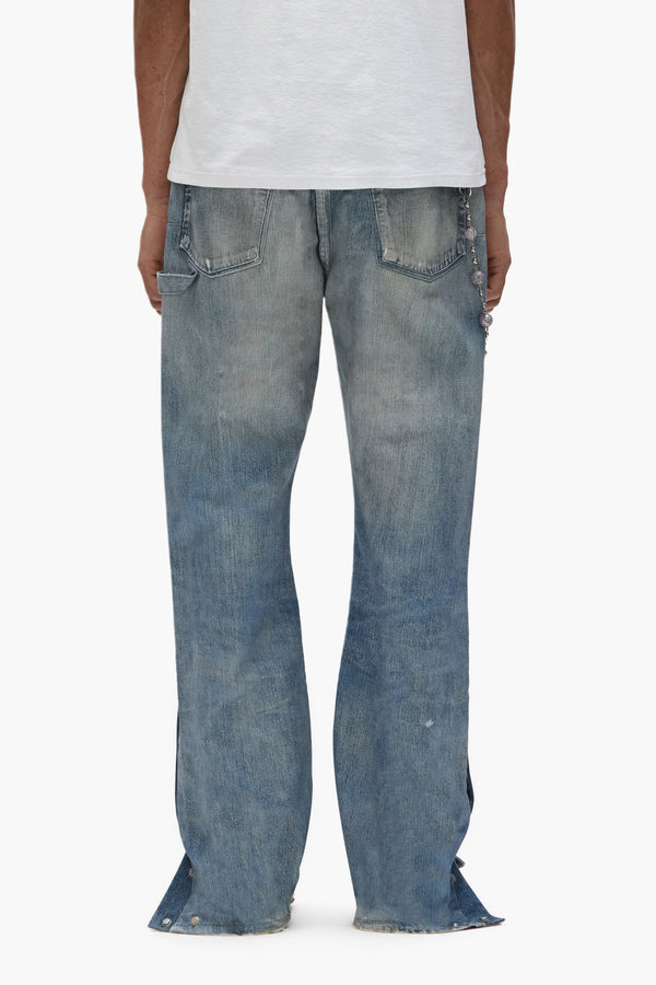 Purple Brand Snap Carpenter Pant Mid Indigo