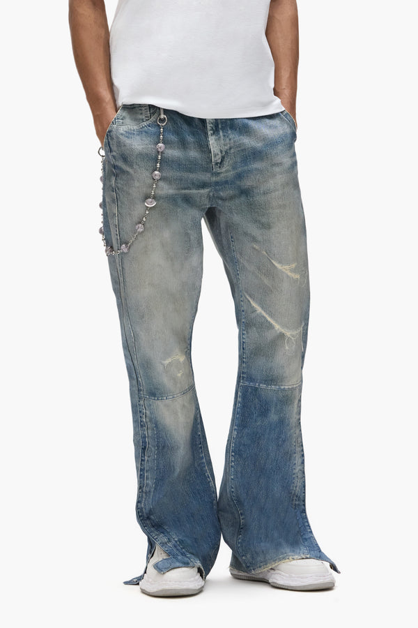 Purple Brand Snap Carpenter Pant Mid Indigo