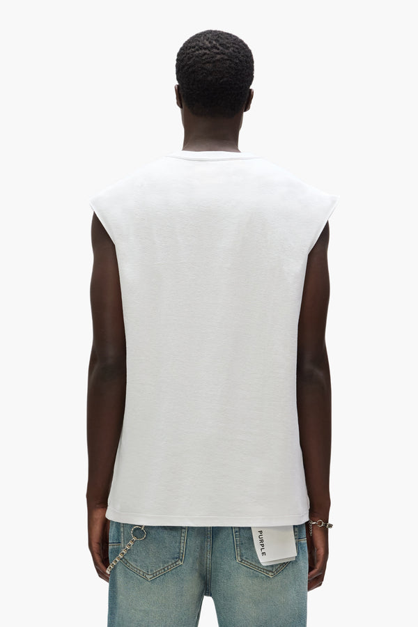 Purple Brand Spine Tank Top Light Indigo