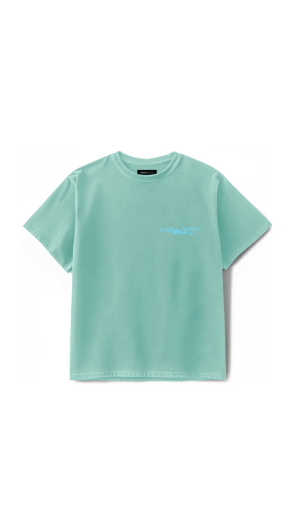 purple brand Stamped Wordmark Tee Blue