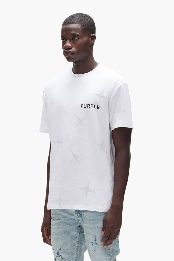Purple Brand Stars Tee Light Indigo