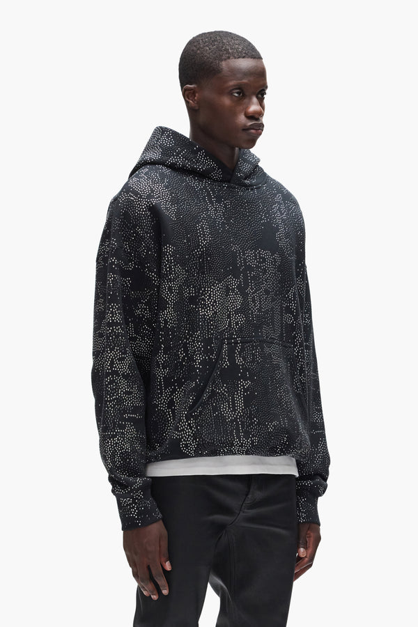 Purple Brand Studded Camo Hoodie Black