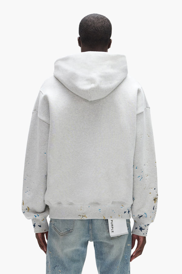 Purple Brand Studded Camo Hoodie Gray