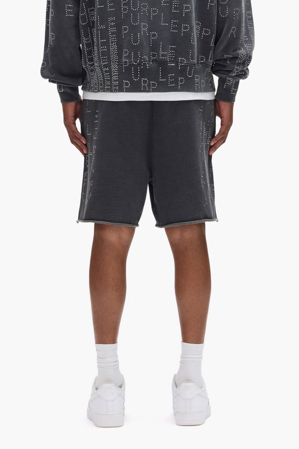 Purple Brand Studded Sequence Short Black