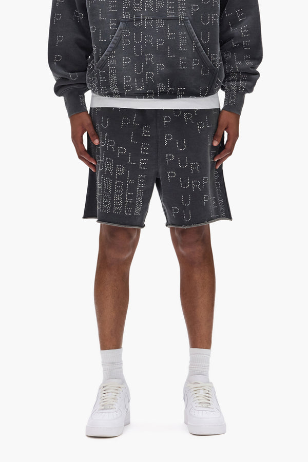 purple brand Studded Sequence Short Black
