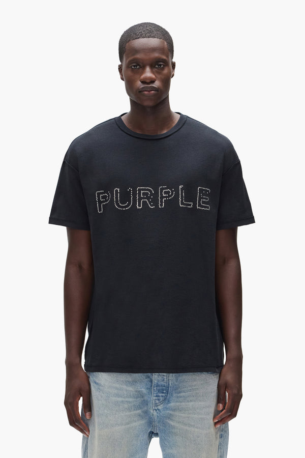 purple brand Studded Tee Black