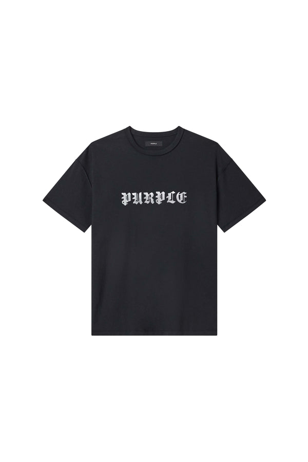 Purple Brand Taped P Tee Black