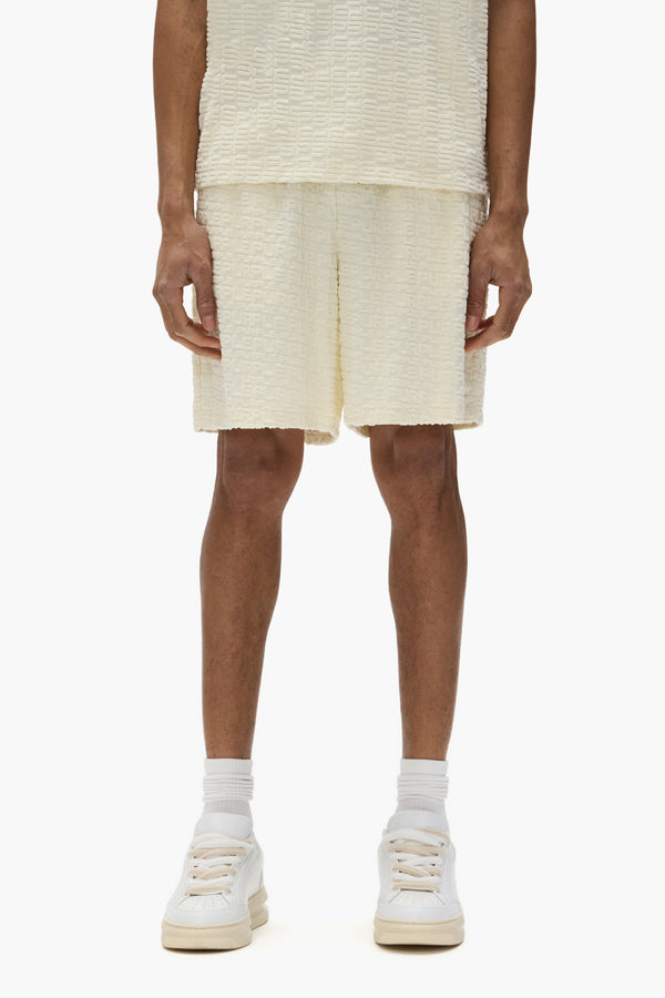 purple brand Terry Logo Shorts Off White