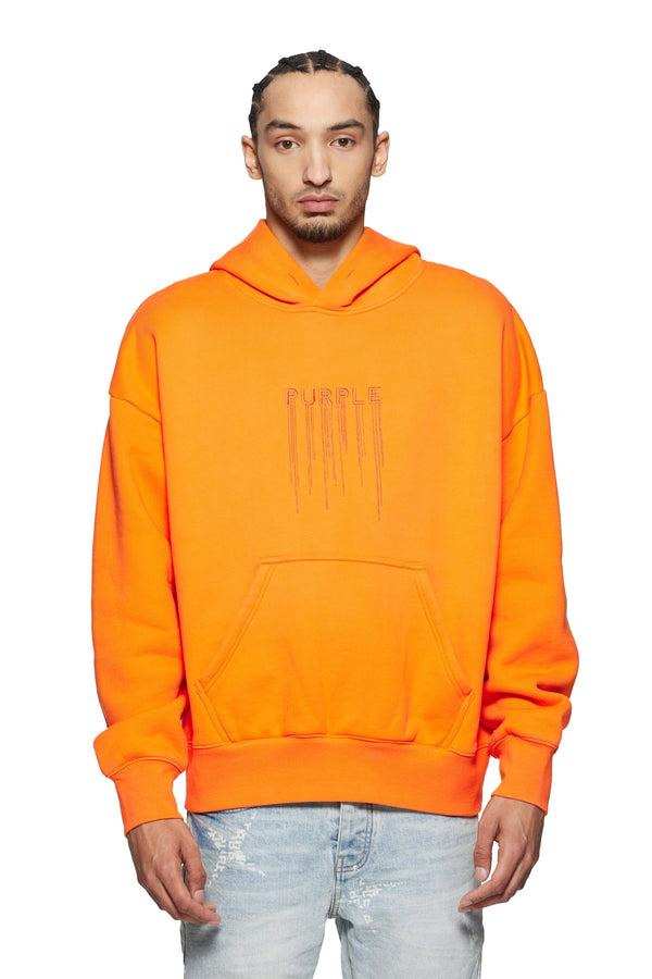 purple brand Trademark Drip Hoodie Orange