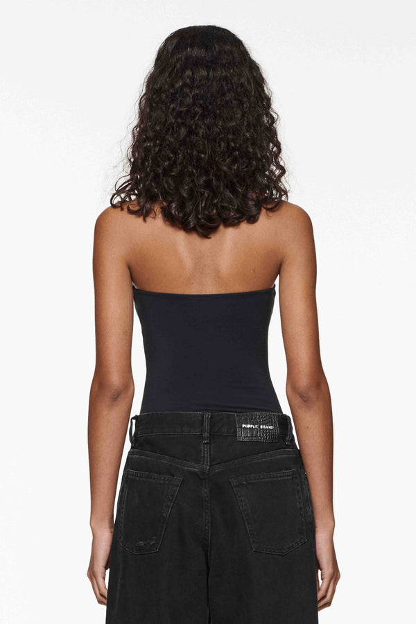 Purple Brand Tube Top Black