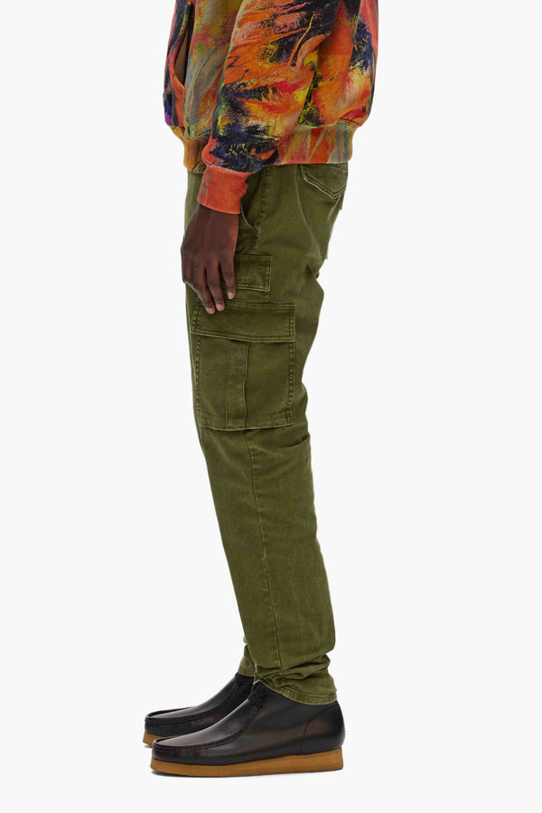 Purple Brand Twill Cargo Pant Green