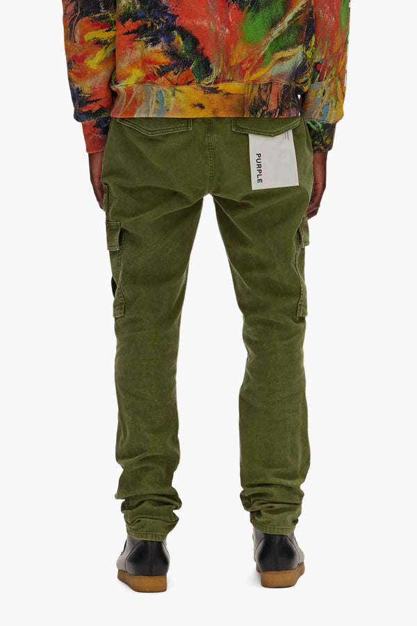 Purple Brand Twill Cargo Pant Green
