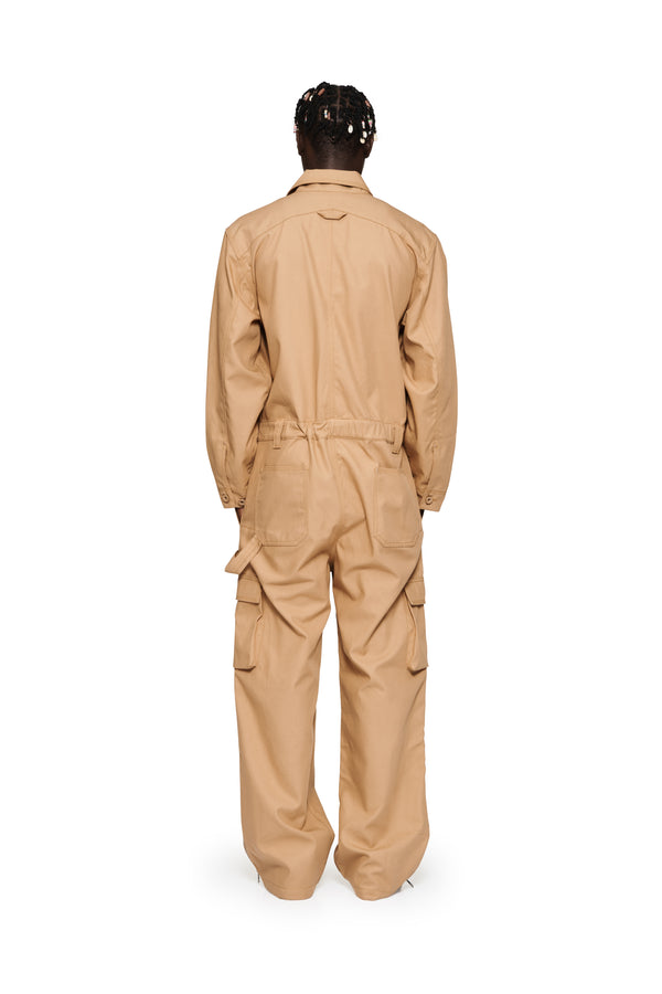 Purple Brand Twill Jumpsuit Brown