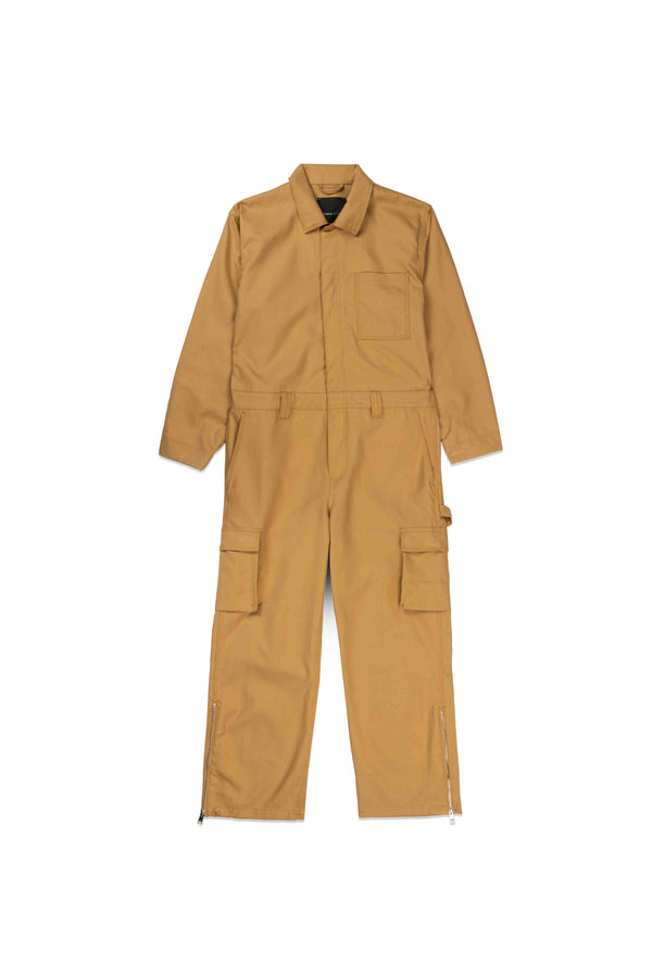Purple Brand Twill Jumpsuit Brown