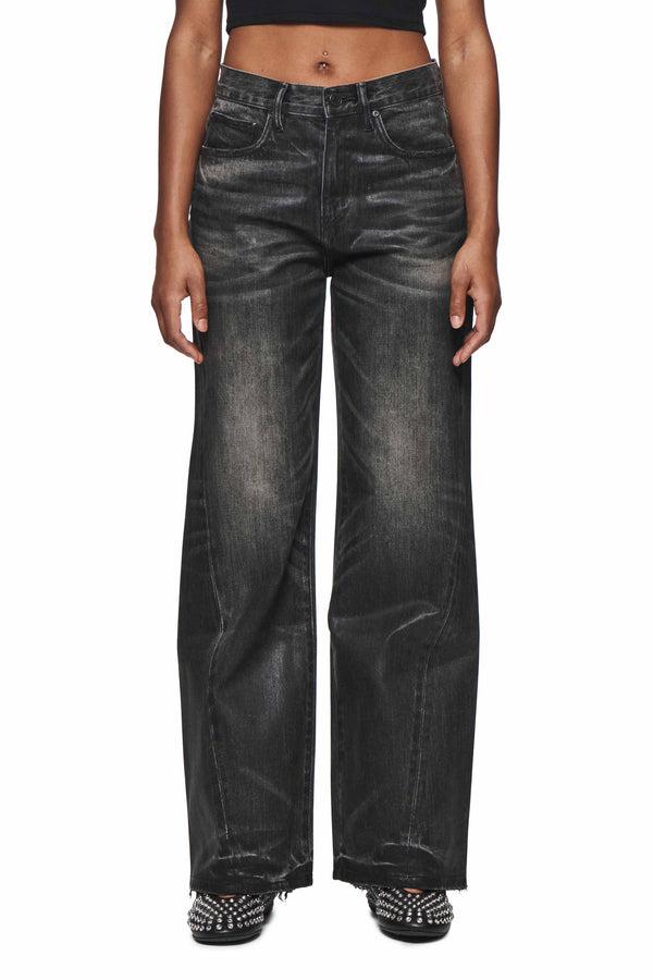 purple brand Twisted Baggy Black