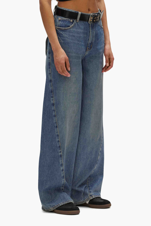 Purple Brand Twisted Baggy Coated Mid Indigo