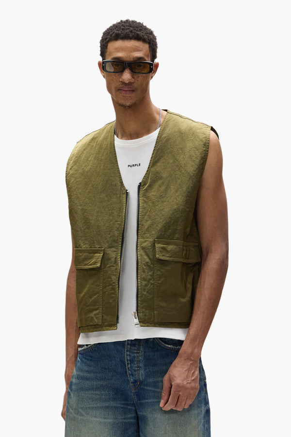 Purple Brand Utility Vest Green