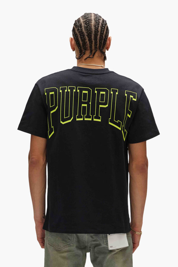 Purple Brand Varsity Tee Black