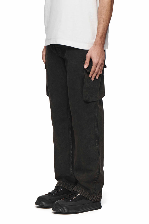 Purple Brand Vintage Canvas Cargos Black