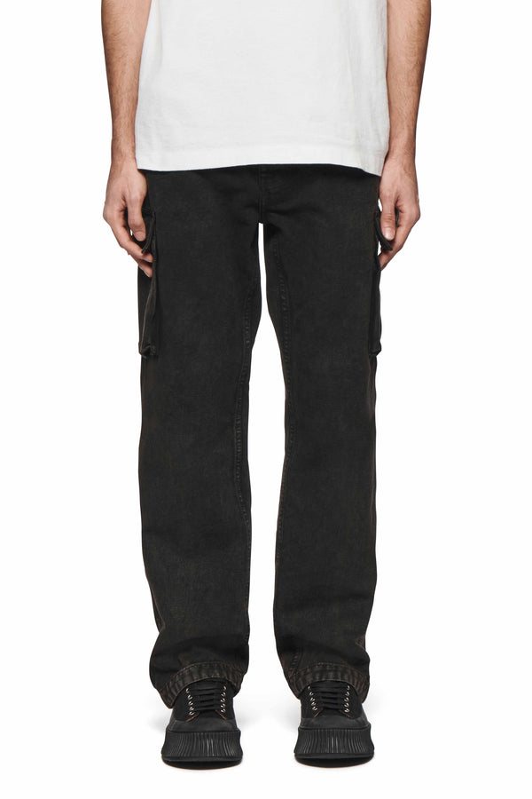 purple brand Vintage Canvas Cargos Black