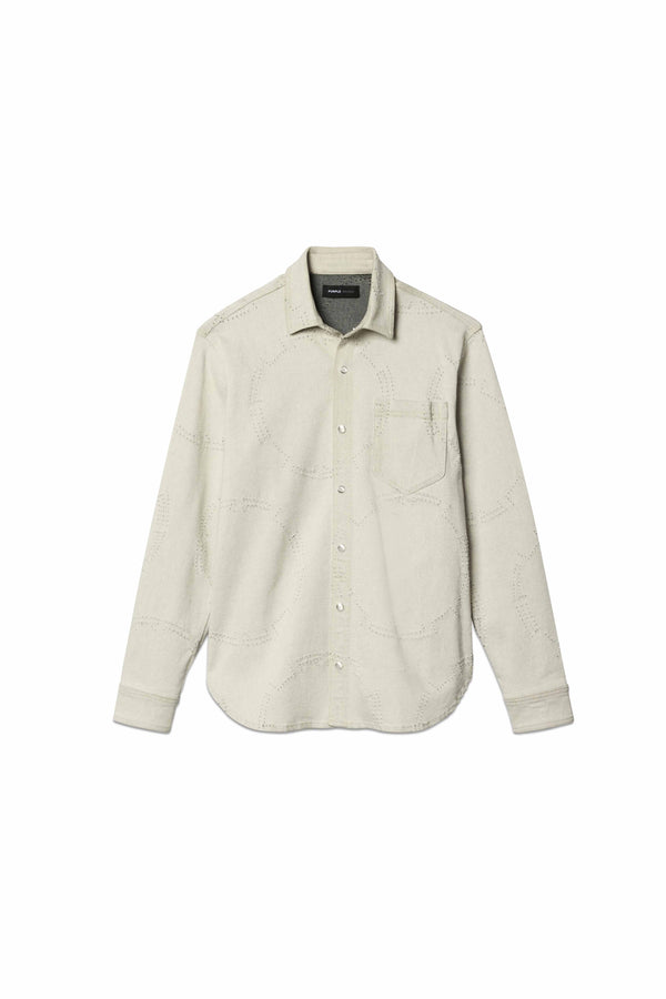 Purple Brand Western Shirt Gray