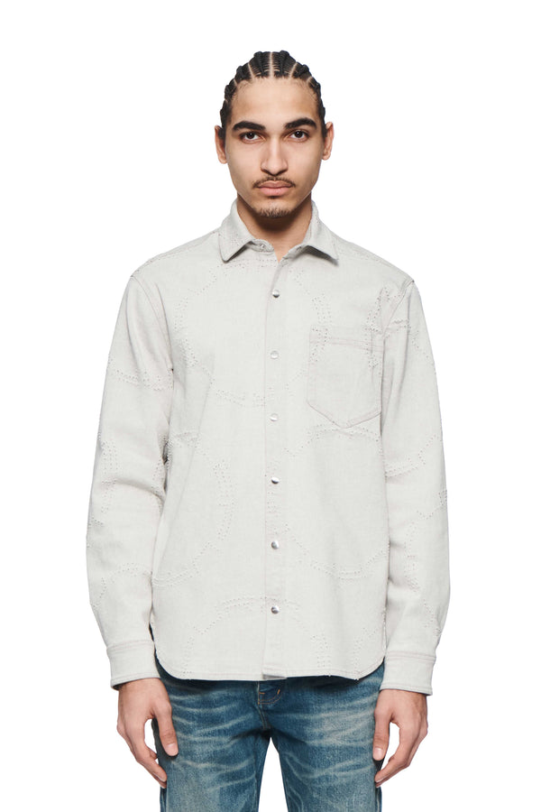 purple brand Western Shirt Gray