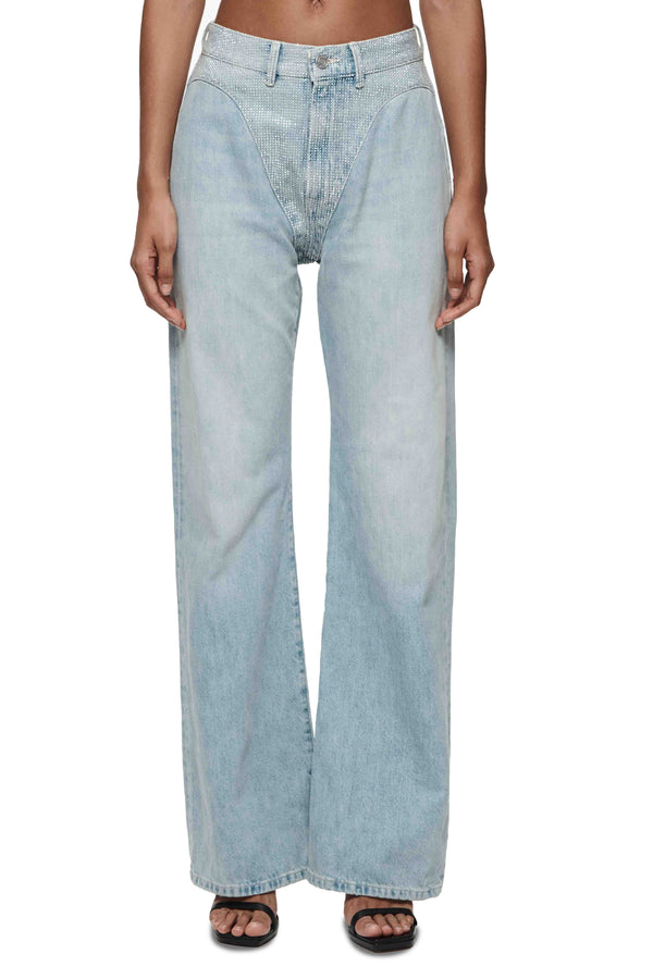 purple brand Wide Bikini Bling Light Indigo