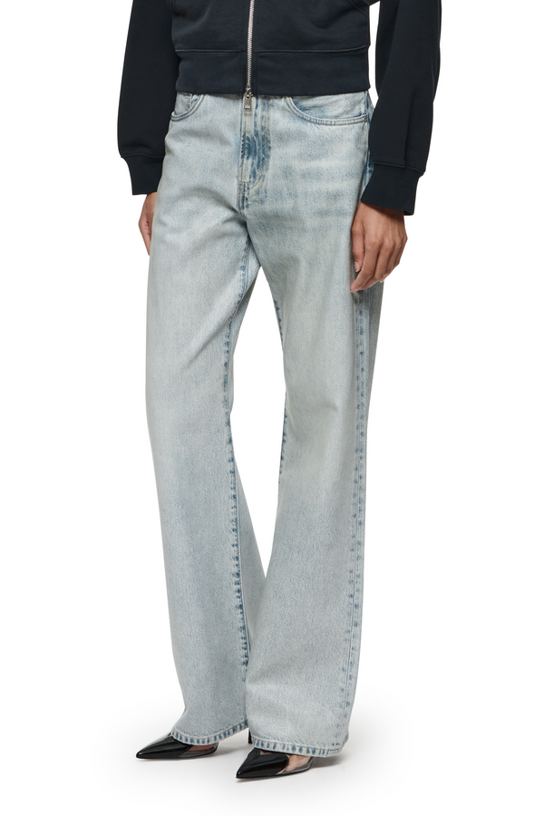 Purple Brand Wide Coated Light Indigo